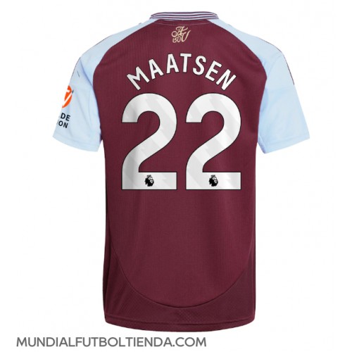 Camiseta Aston Villa Ian Maatsen #22 Primera Equipación Replica 2024-25 mangas cortas